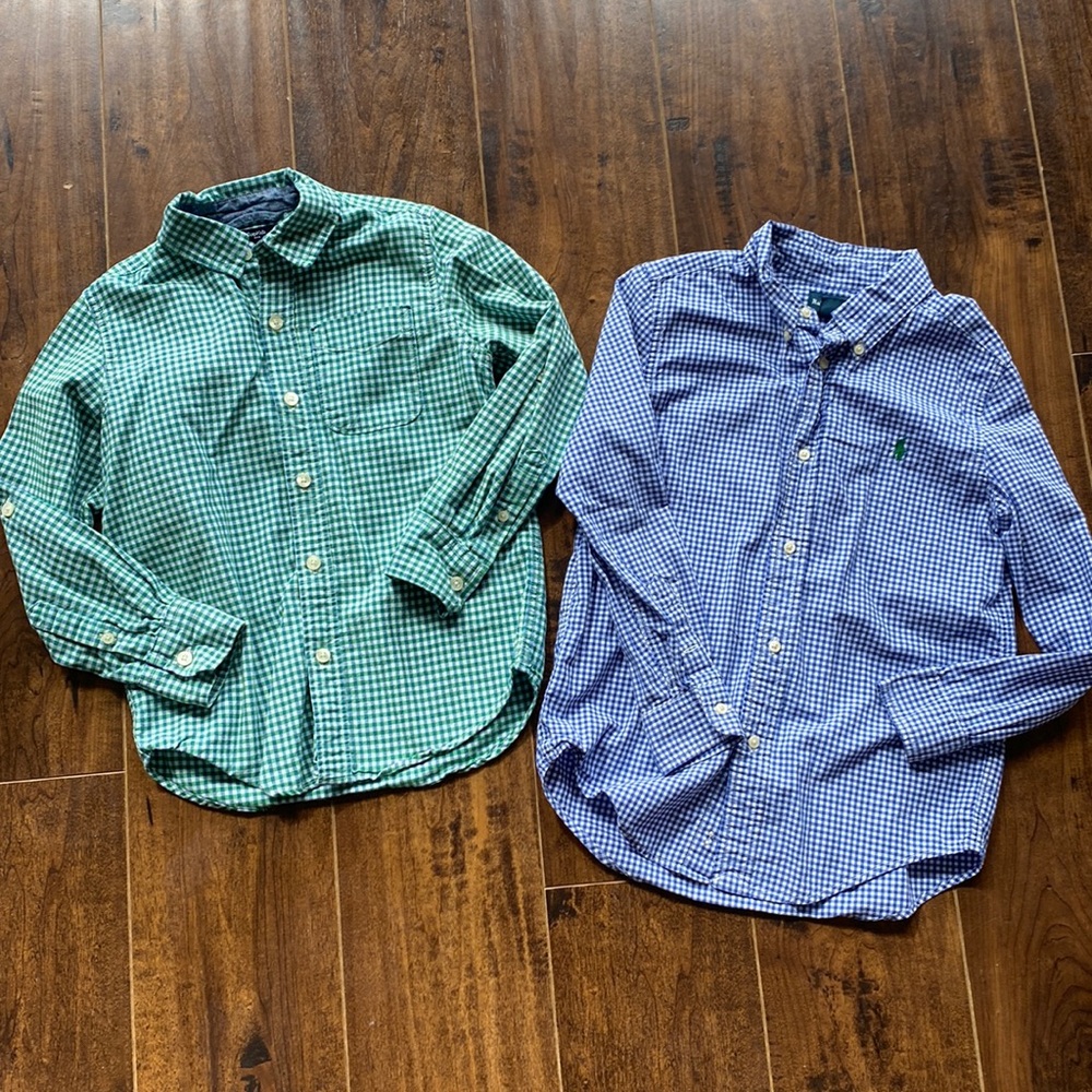 Boys button down shirts size 7